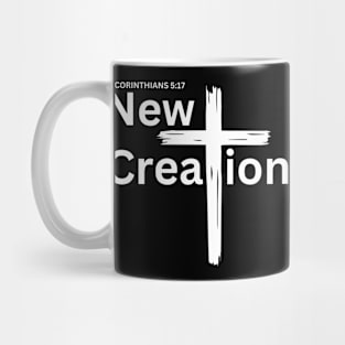 Anyone in Christ is a new creation - Jesus Christ Cross - Bible verses T-shirts T shirts tees hoodies mugs wall art Mug